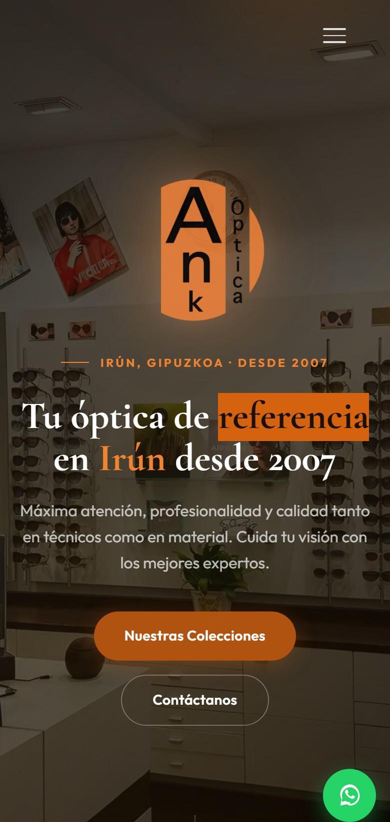 Captura móvil de Anaka Óptica