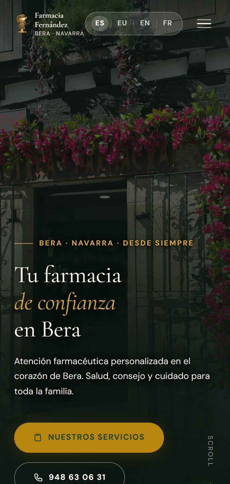 Captura móvil de Farmacia Fernández Bera